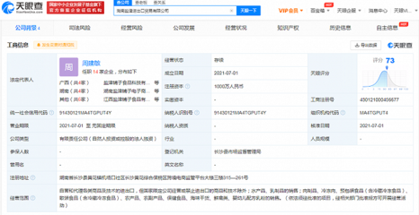鹽津鋪子成立進出口貿易公司,注冊資本1000萬